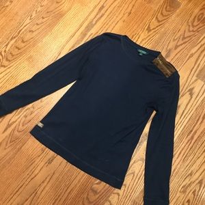 Polo Ralph Lauren top with suede elbow pads